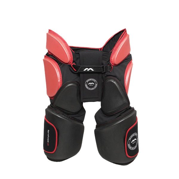 Mercian Evolution 1 Girdle  with Overshorts - International Level Protection for Goalkeepers (Black/Red)