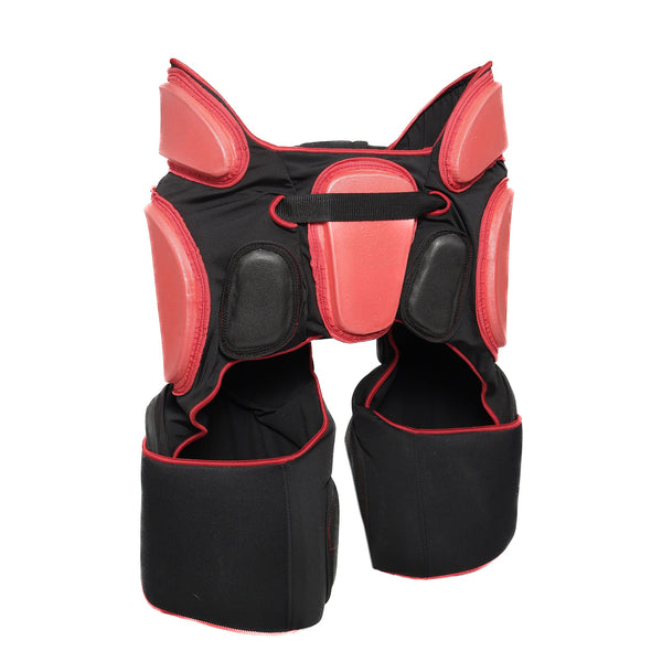 Mercian Evolution 1 Girdle  with Overshorts - International Level Protection for Goalkeepers (Black/Red)