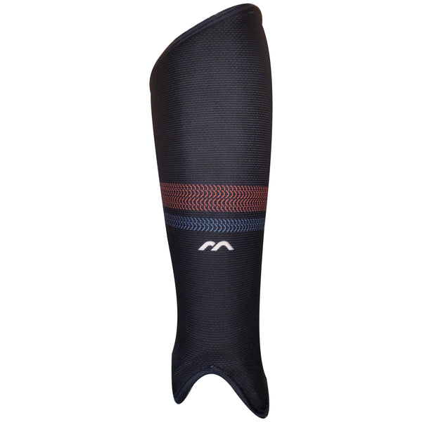 Front of Mercian Evolution Left Navy Shinguard - SKU SGEV124NVY