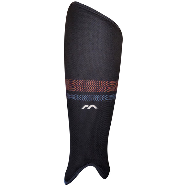 Front of Mercian Evolution Right Navy Shinguard - SKU SGEV124NVY