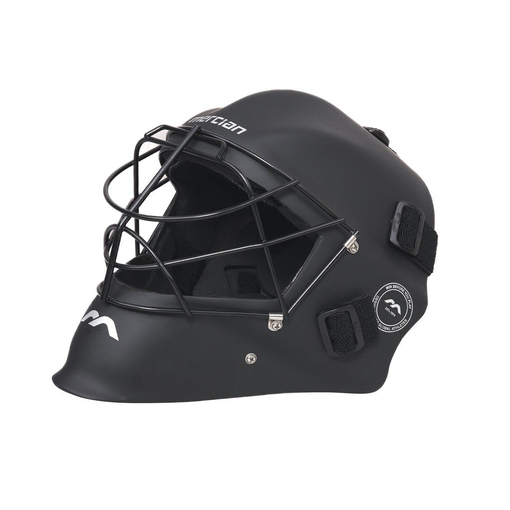 Mercian Genesis Hockey Helmet ‚ Fibreglass Shell, Cats-Eye Grill, Superior Protection