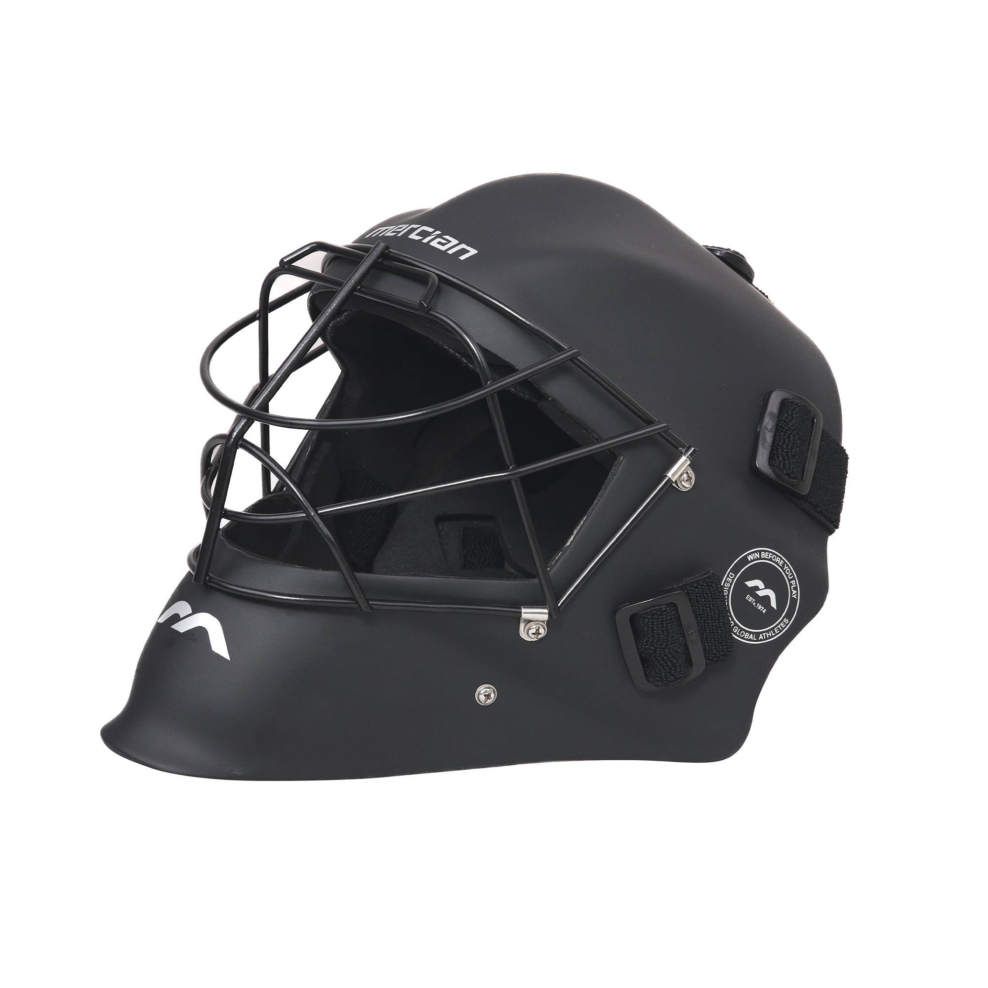 Mercian Genesis Hockey Helmet ‚ Fibreglass Shell, Cats-Eye Grill, Superior Protection