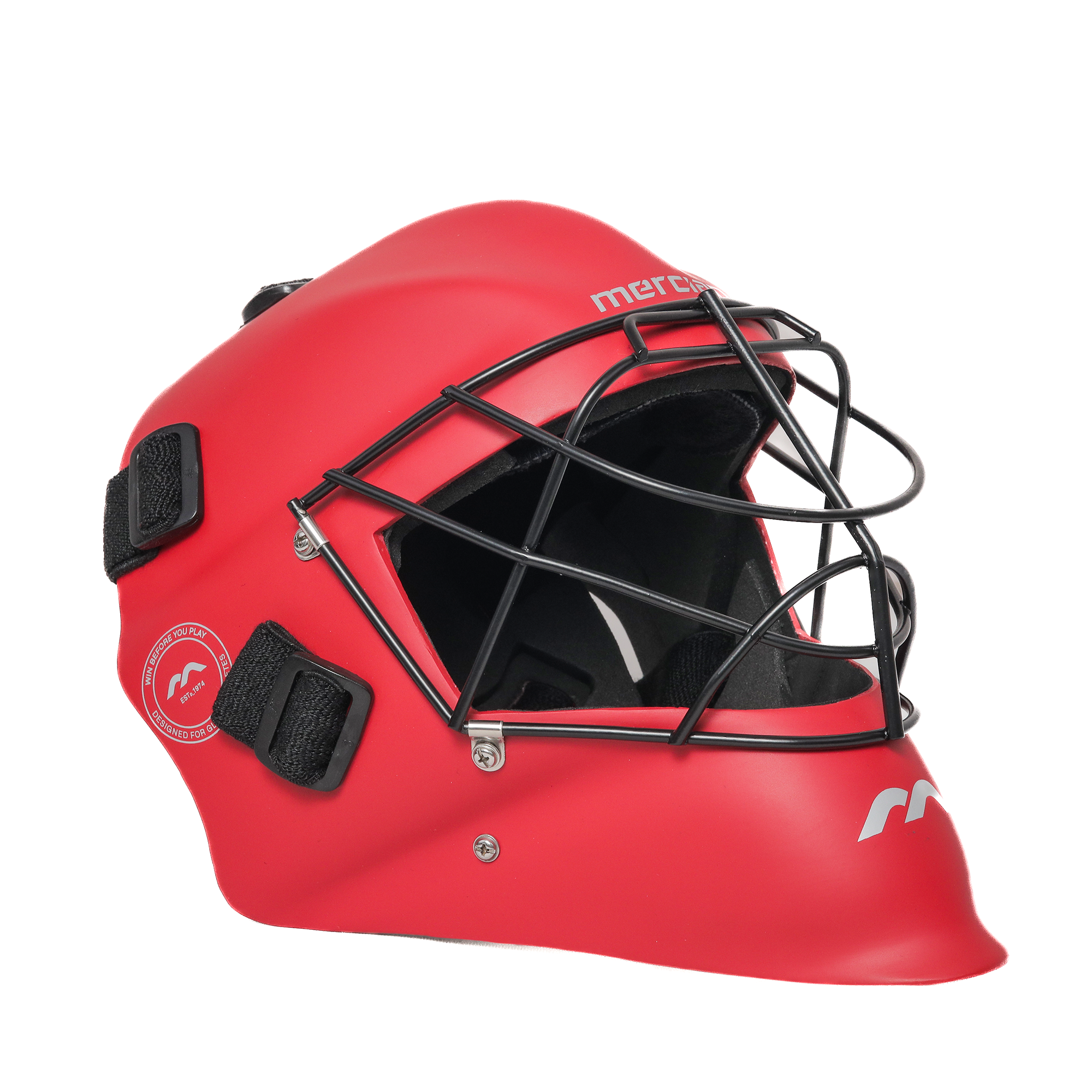 Mercian Genesis Hockey Helmet ‚ Fibreglass Shell, Cats-Eye Grill, Superior Protection