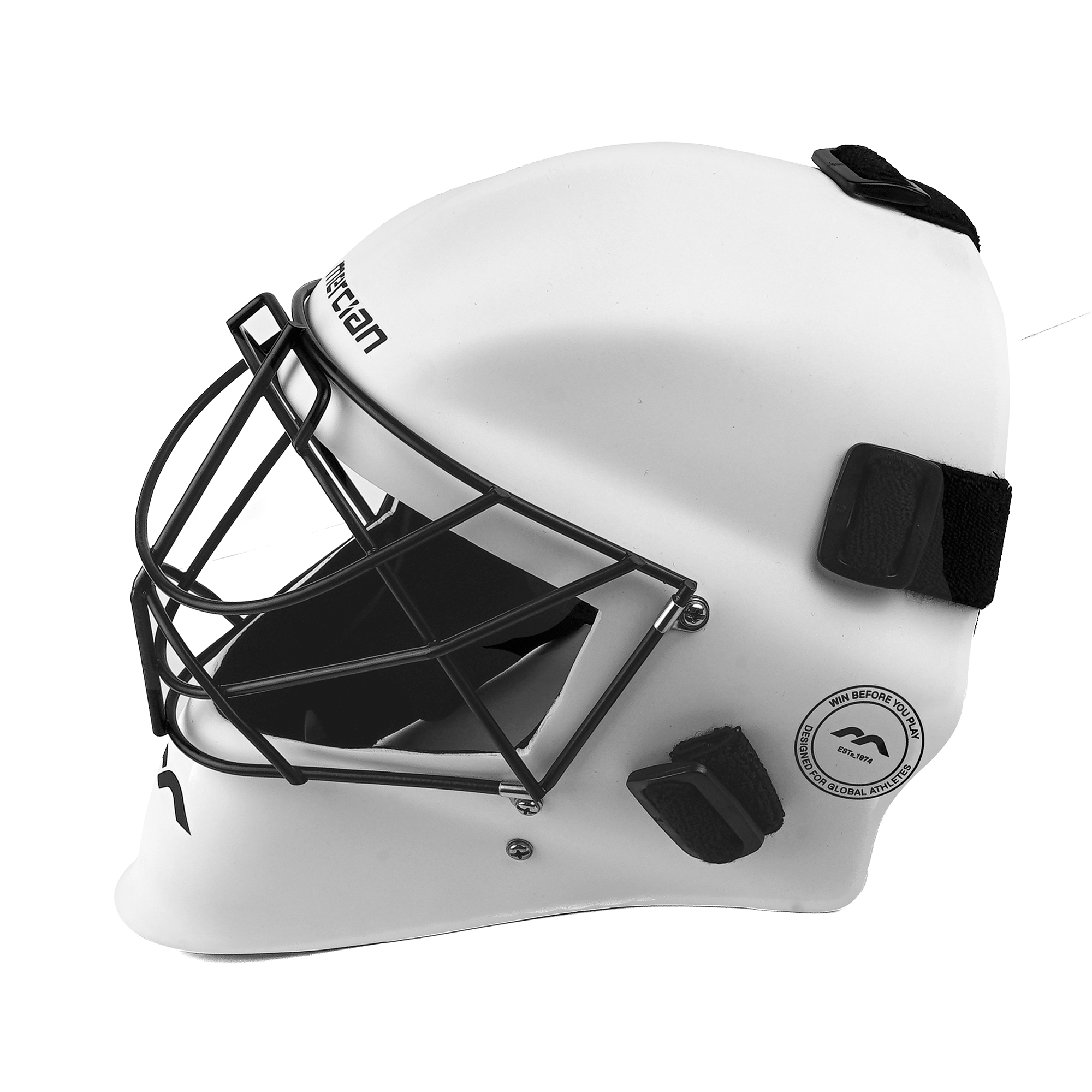 Mercian Genesis Hockey Helmet ‚ Fibreglass Shell, Cats-Eye Grill, Superior Protection