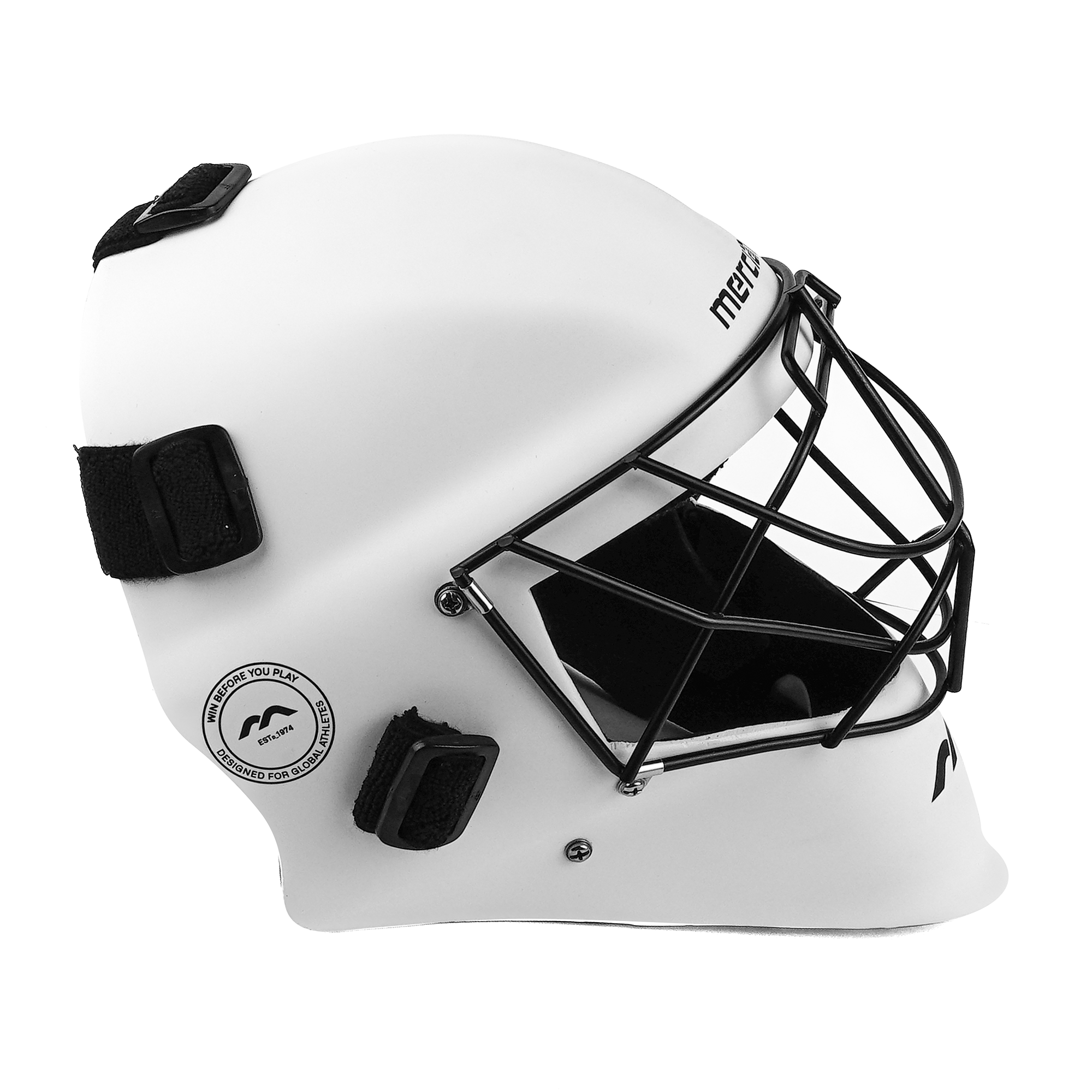 Mercian Genesis Hockey Helmet ‚ Fibreglass Shell, Cats-Eye Grill, Superior Protection
