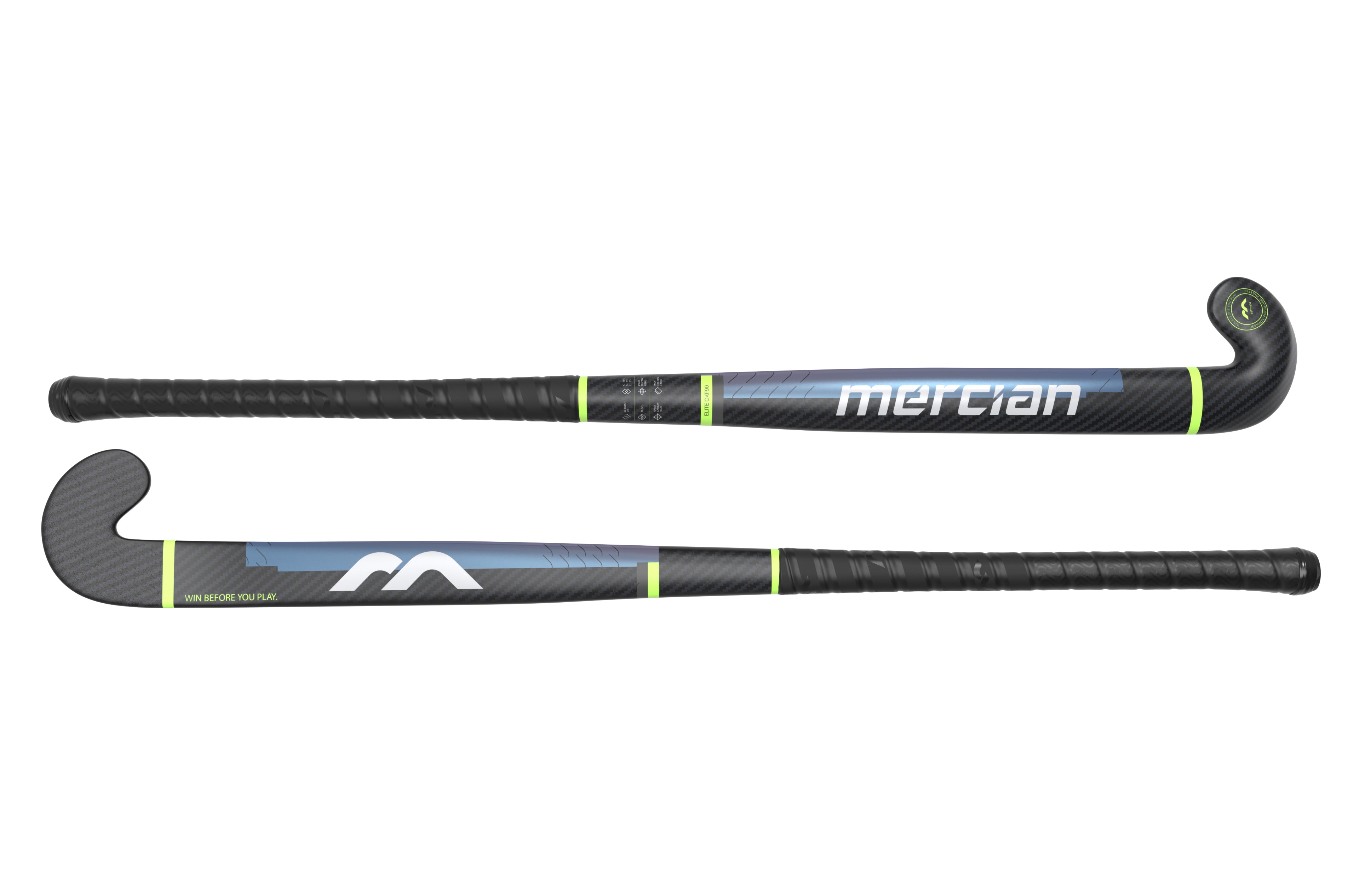 HSELCKF9025ULT Hockey Stick Elite CKF90 Ultimate_Flat Front and Back