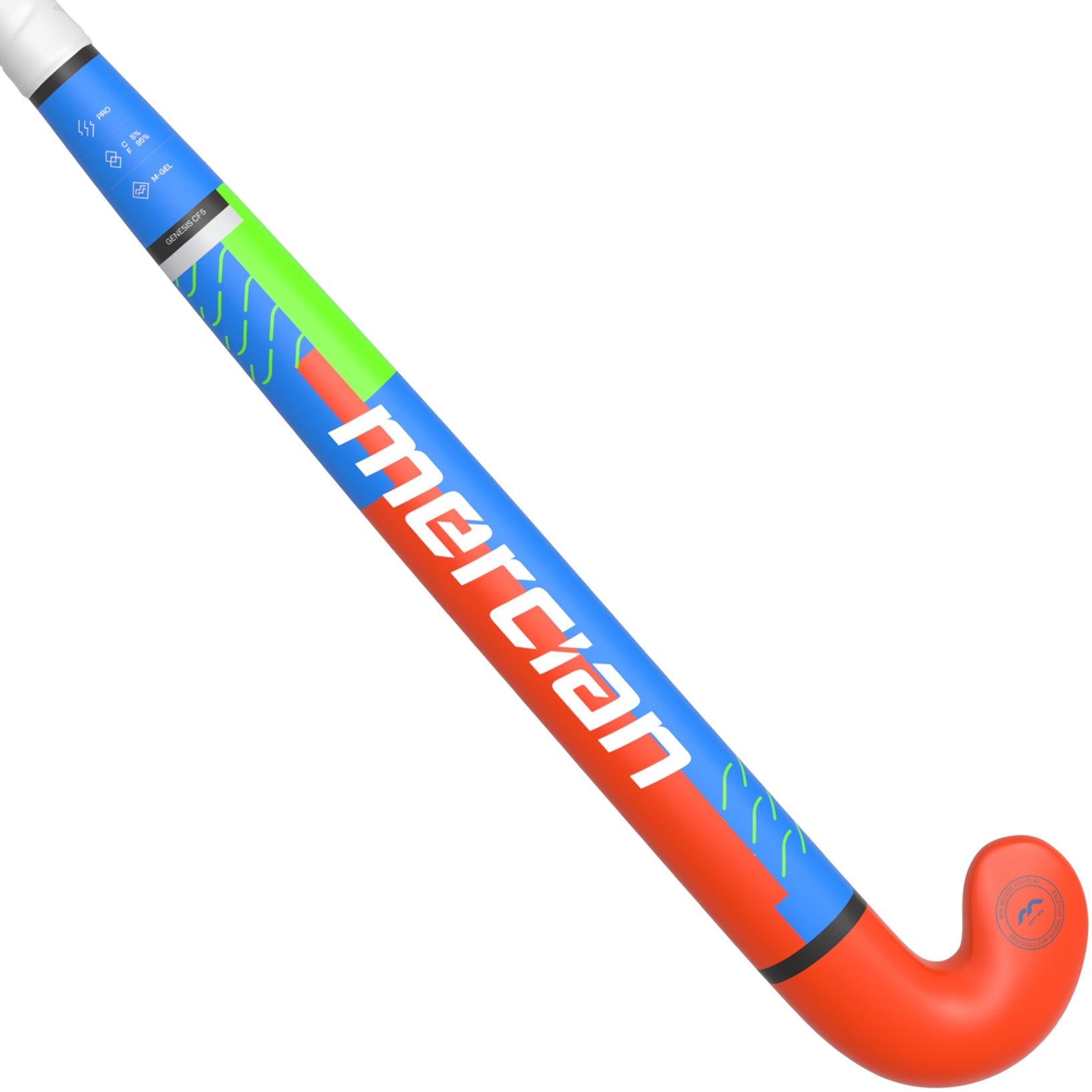 HSGECF5 Hockey Stick ORG_CF_5_ORANGE_Pro_Flat_Back_HALF