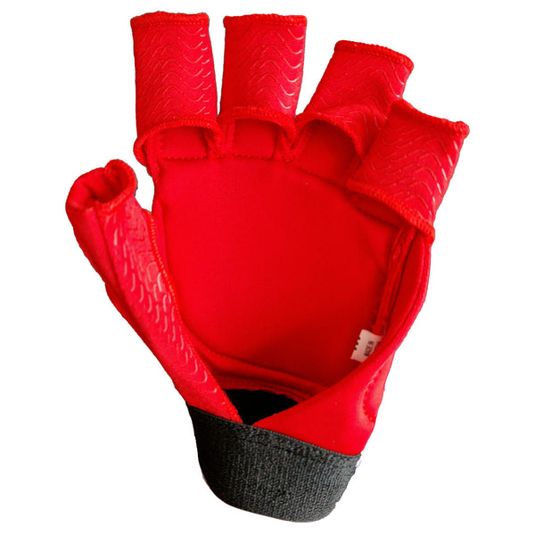 Red Elite Player's Glove Front View - SKU PPELRED